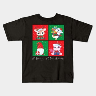 Merry Christmas Reindeer Gnome Penquin Unicorn - Xmas Women Men Design Kids T-Shirt